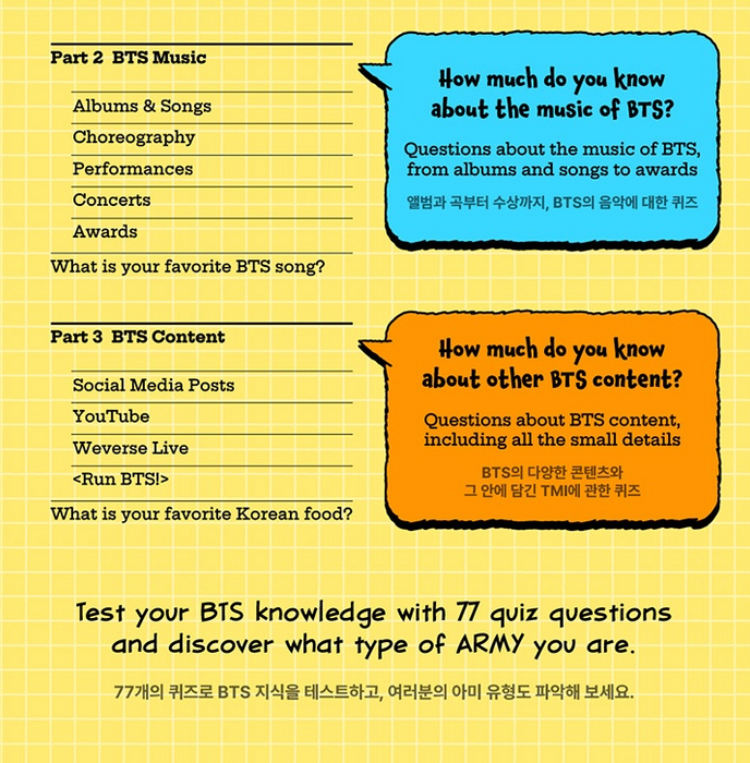 BTS - QUIZ BOOK