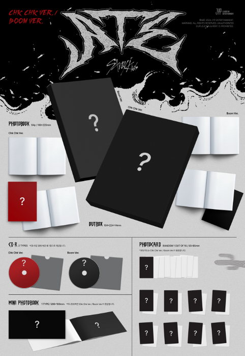 STRAY KIDS - ATE (9TH MINI ALBUM) SET + JYP SHOP Gift