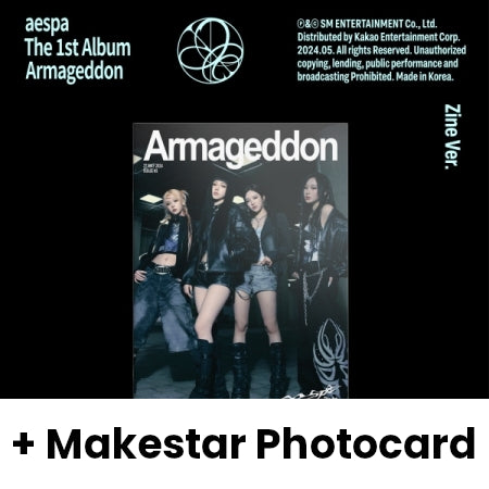 AESPA - ARMAGEDDON (THE 1ST ALBUM) ZINE VER. + Makestar Photocard