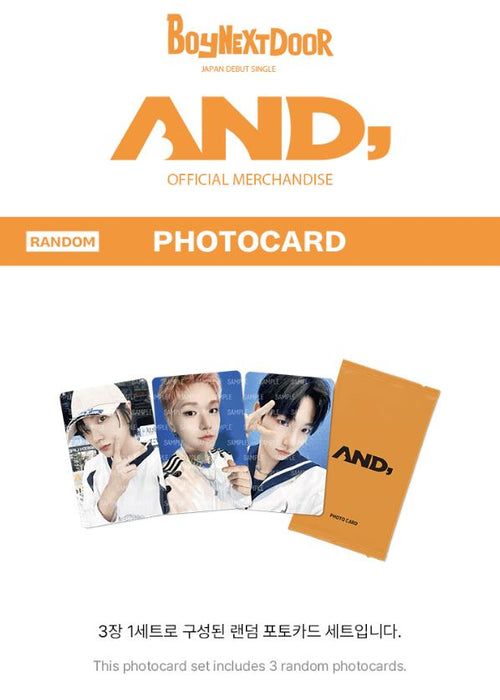 BOYNEXTDOOR - RANDOM PHOTOCARD (JP 1ST SINGLE 'AND,') Nolae