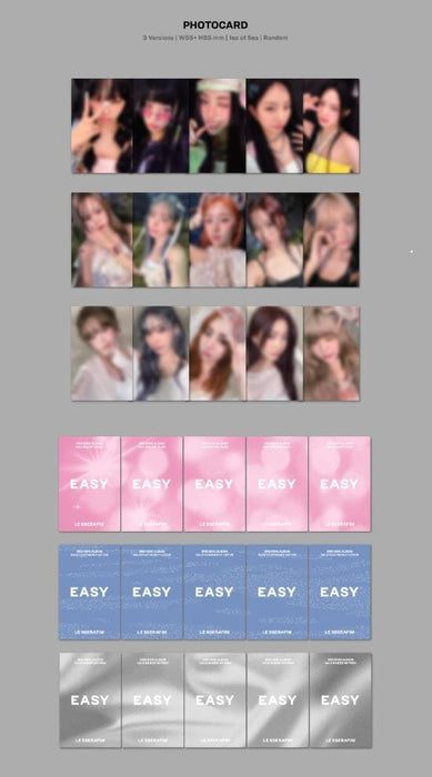 LE SSERAFIM - EASY (3RD MINI ALBUM) SET + Weverse Showcase Gift Nolae