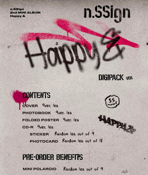 N.SSIGN - HAPPY & (2ND MINI ALBUM) DIGIPACK VER. Nolae