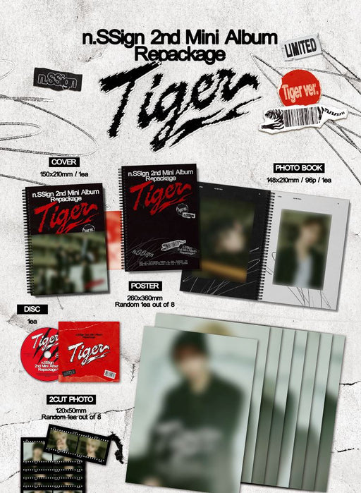 N.SSIGN - TIGER (2ND MINI ALBUM REPACKAGE) LIMITED EDITION Nolae