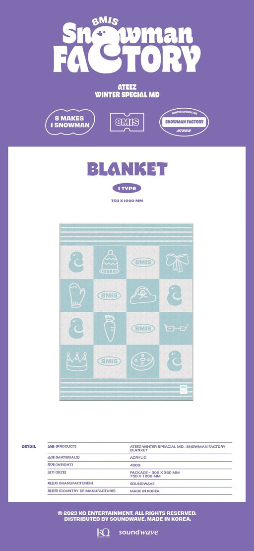 ATEEZ - [SNOWMAN FACTORY] MD [BLANKET] Nolae Kpop