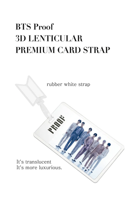 BTS - PROOF 3D LENTICULAR PREMUIM CARD STRAP Nolae Kpop