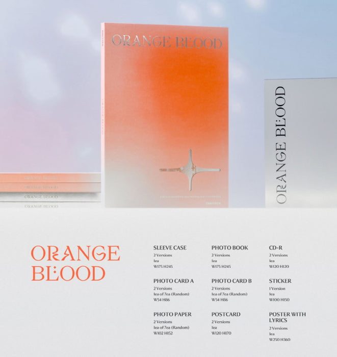 ENHYPEN - ORANGE BLOOD (5TH MINI ALBUM) STANDARD VER. + Weverse Gift Nolae Kpop