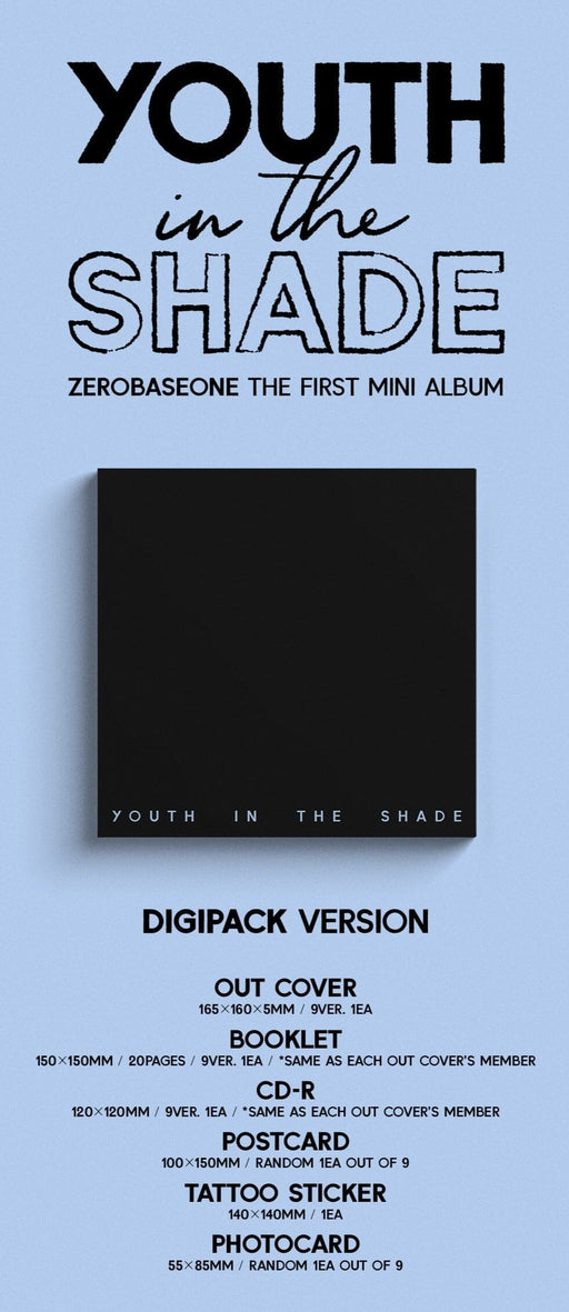 ZEROBASEONE - [YOUTH IN THE SHADE] Digipack Ver. Nolae Kpop